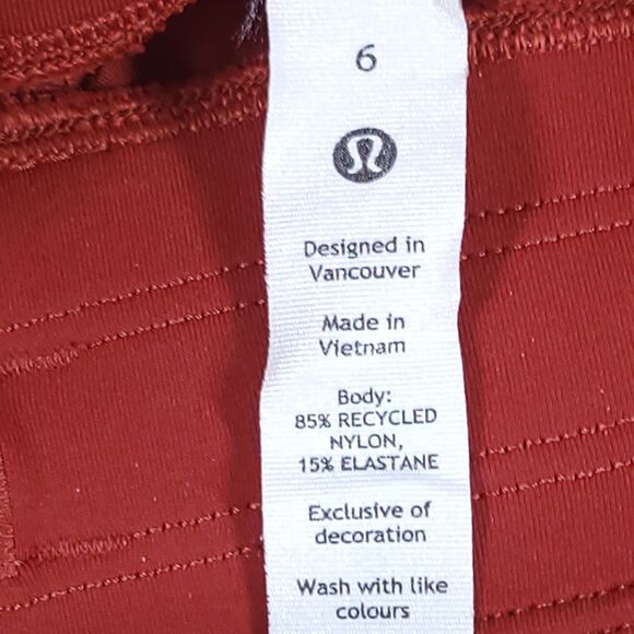 Lululemon License to Train Jogger Pants Terra Orange Size 6 Gym Athleisure - Picture 8 of 8